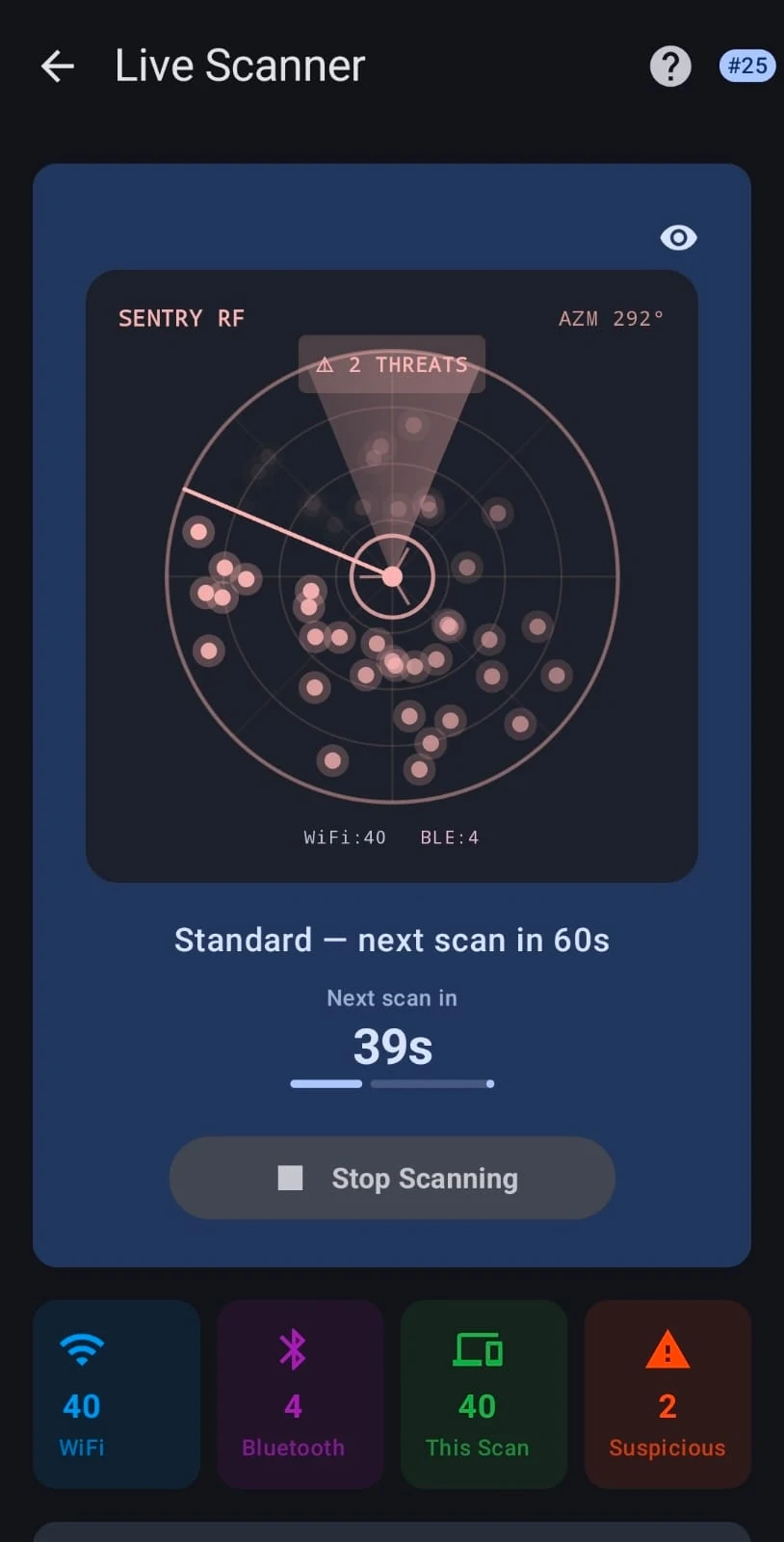 Anti-Spy RF Device Detector AI screenshot