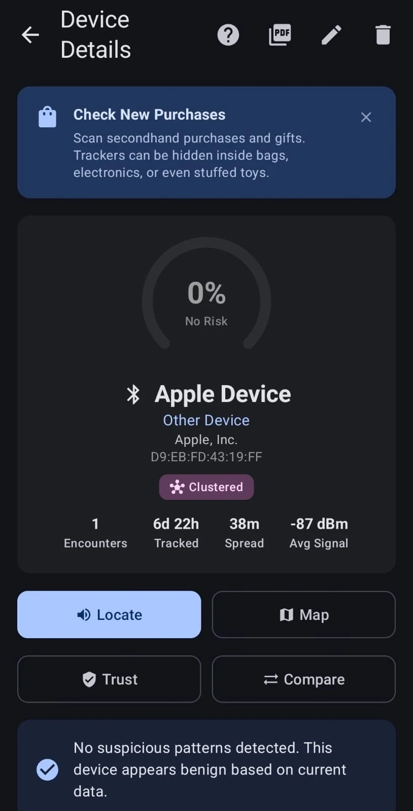 Anti-Spy RF Device Detector AI screenshot